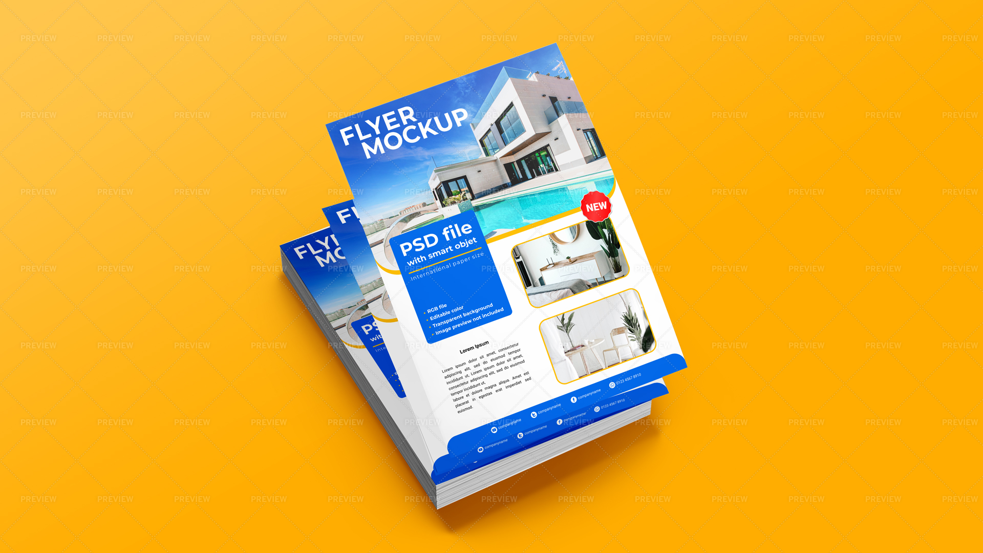 Custom printed flyers